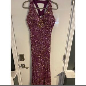 Adrianna Papell sequin evening gown